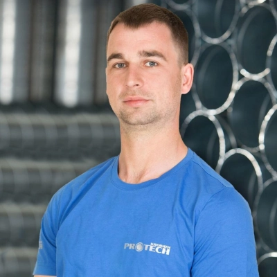 Porträt von Balázs Nagy, Monteur Protech.