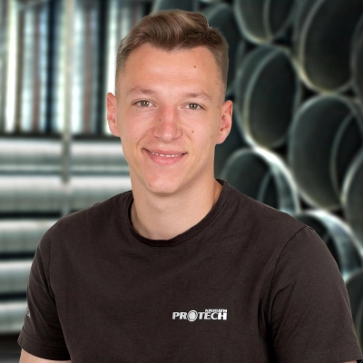Porträt von David Lind, Monteur Protech.