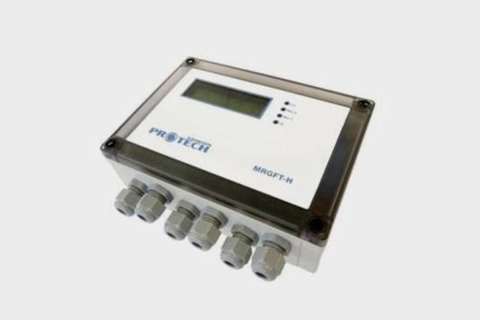 Steuereinheit mit Display zur automatischen Regelung einer Kellerlüftung.